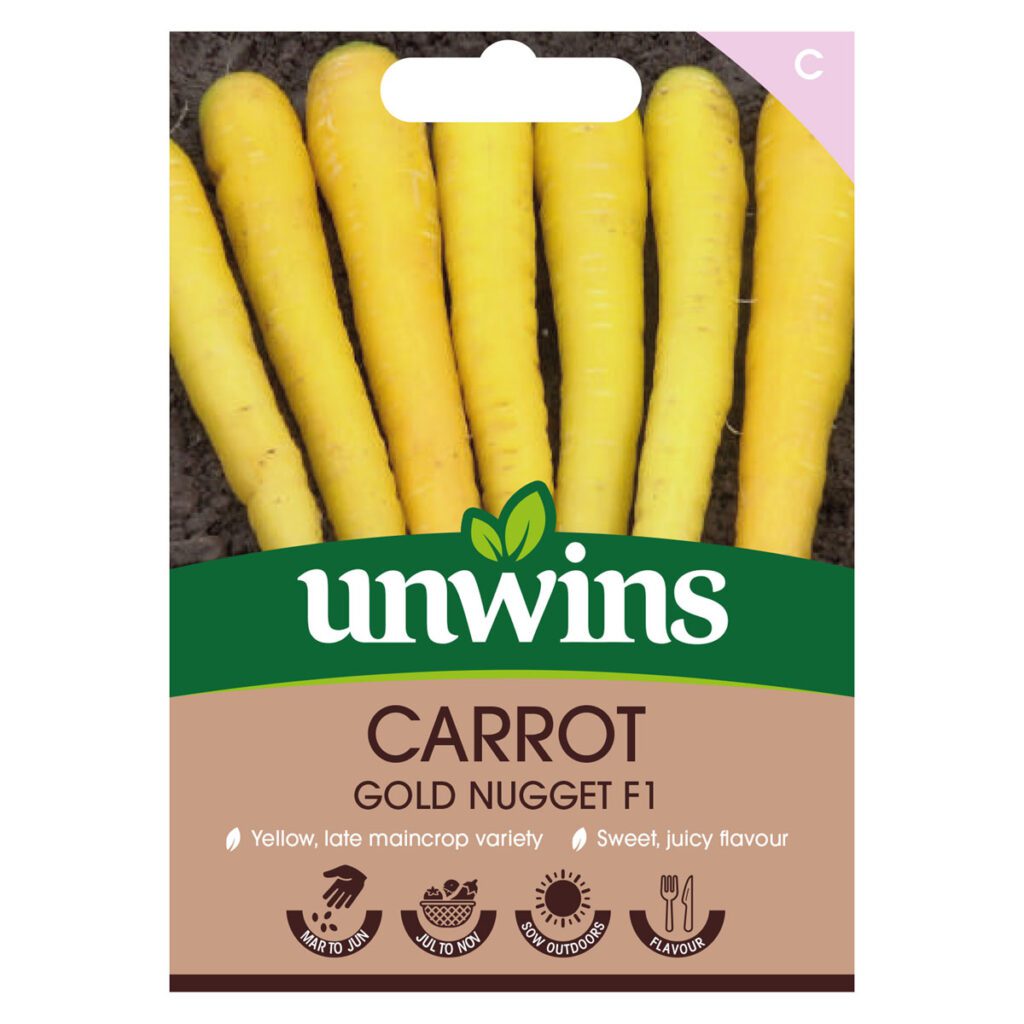 Unwins Carrot Gold Nugget Seeds 5051618034760 2